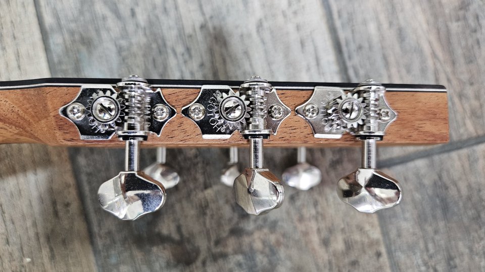 Guitarra para zurdos Dowina. Serie Vintage Cabernet. Modelo Bonavida