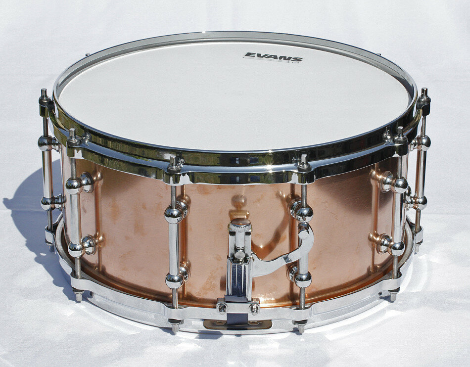 Caja de 14x6,5 con casco de cobre y aros die cast