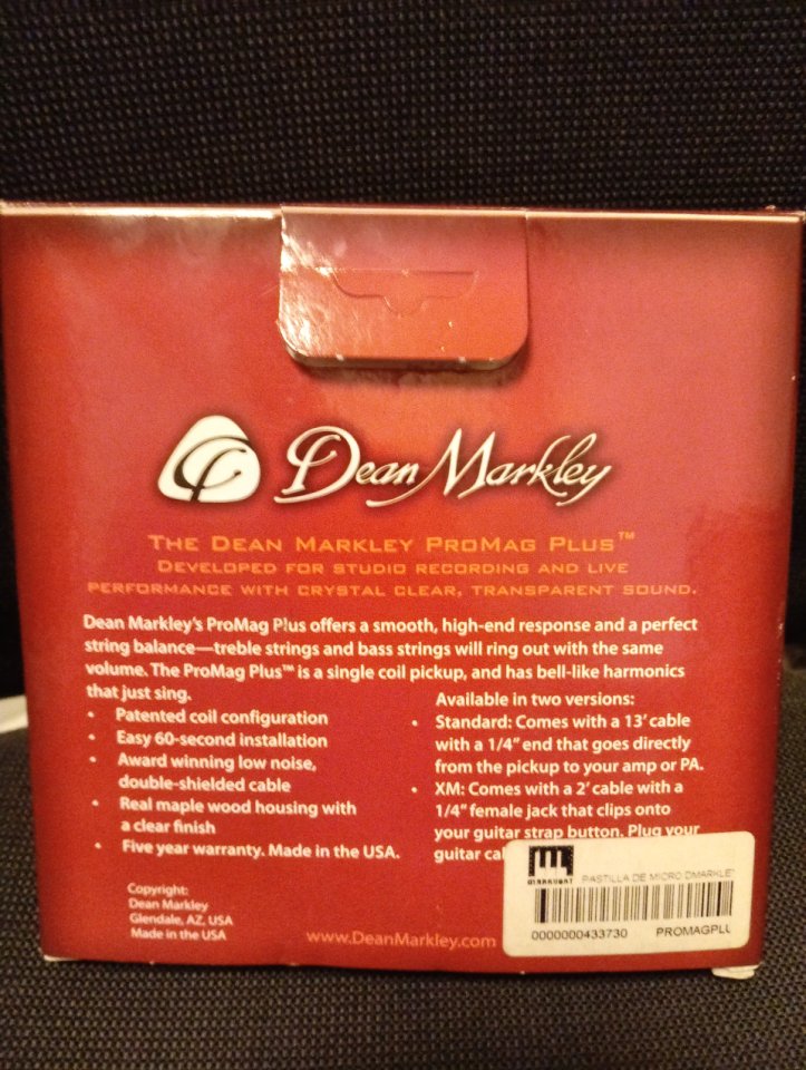 Pastilla para acústica Dean Markley Promag plus de segunda mano · Foto 3 de 4 · Barcelona · 25 €