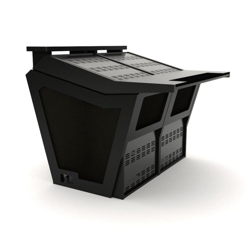 Desk V3 Acoustic 52RU con suporte de monitores