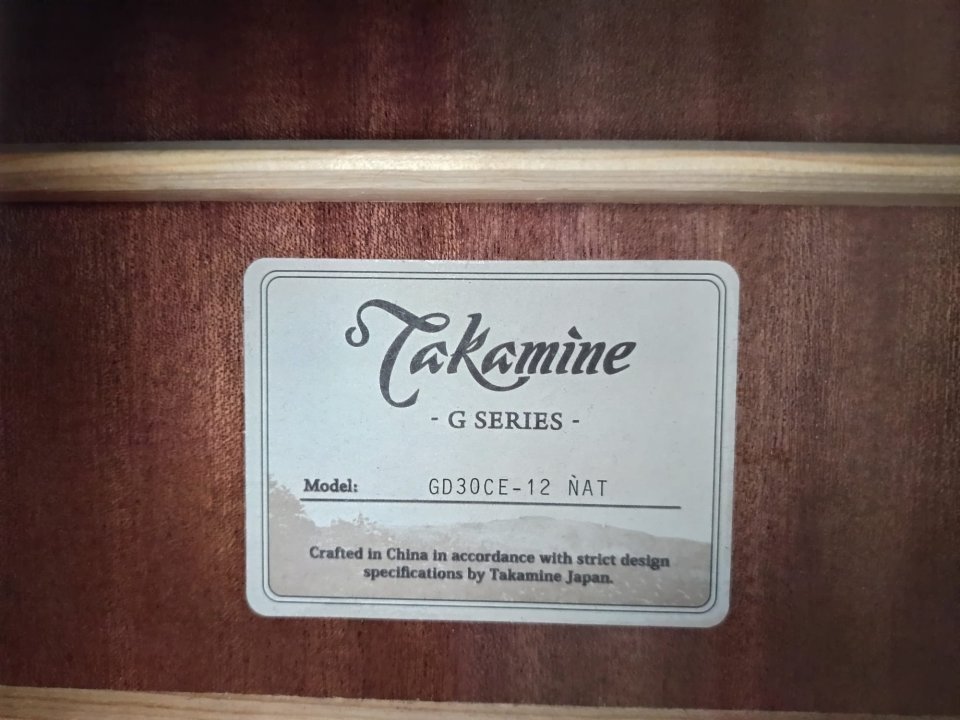 Guitarra Acústica 12 Cuerdas Takamine GD30CE-12 de segunda mano · Foto 8 de 10 · Madrid · 400 €