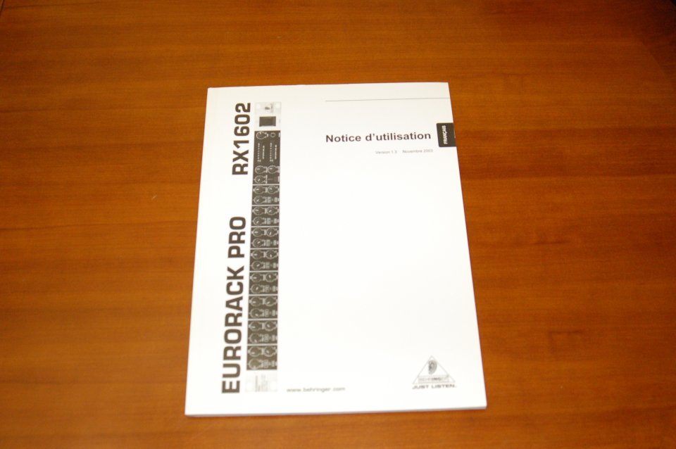 Behringer Eurorack Pro RX1602 Mezclador Línea