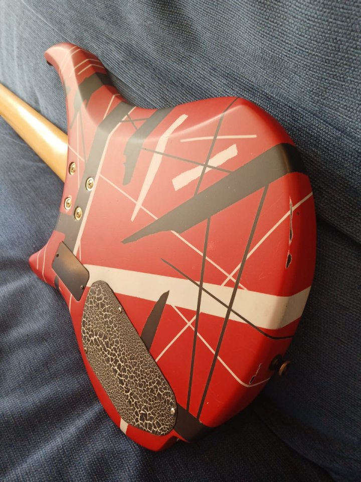 Epiphone ebm4 90s - custom paint Frankenstrat - soft relic