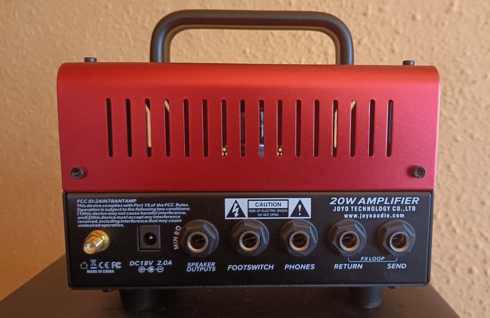 Ampli Joyo Bantamp XL Jackman II y cabina Vox,seminuevo,PORTE INCLUIDO
