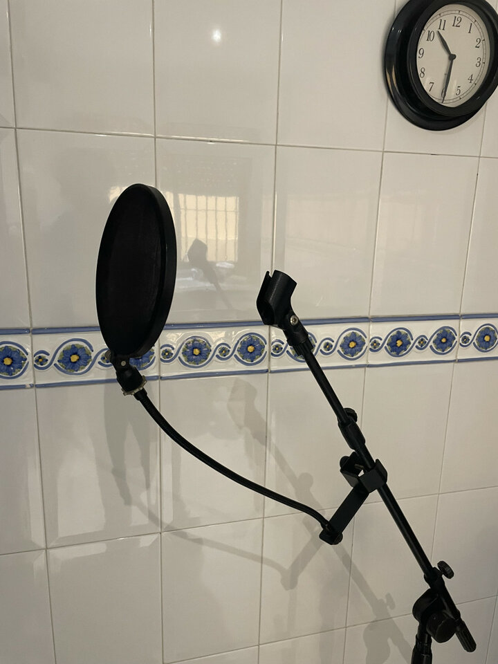 Soporte para micrófono y antipop