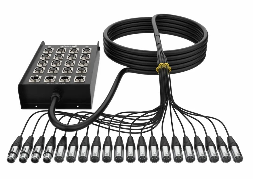 Audibax Pro MC XLR 16415 Pro 15M manguera Cajetín Escenario multicore NUEVO