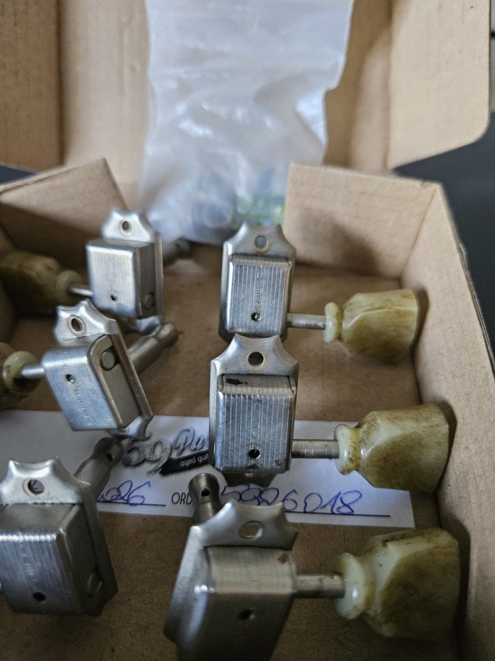 Juego de 6 clavijas KLUSON Deluxe Relic completo para Gibson Les Paul, 335