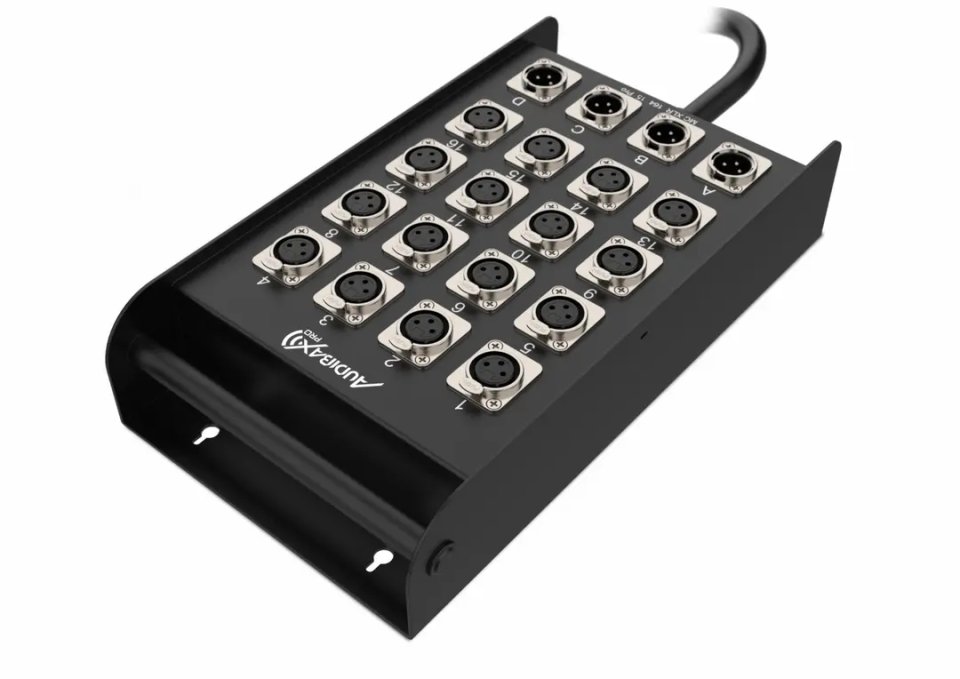 Audibax Pro MC XLR 16415 Pro 15M manguera Cajetín Escenario multicore NUEVO