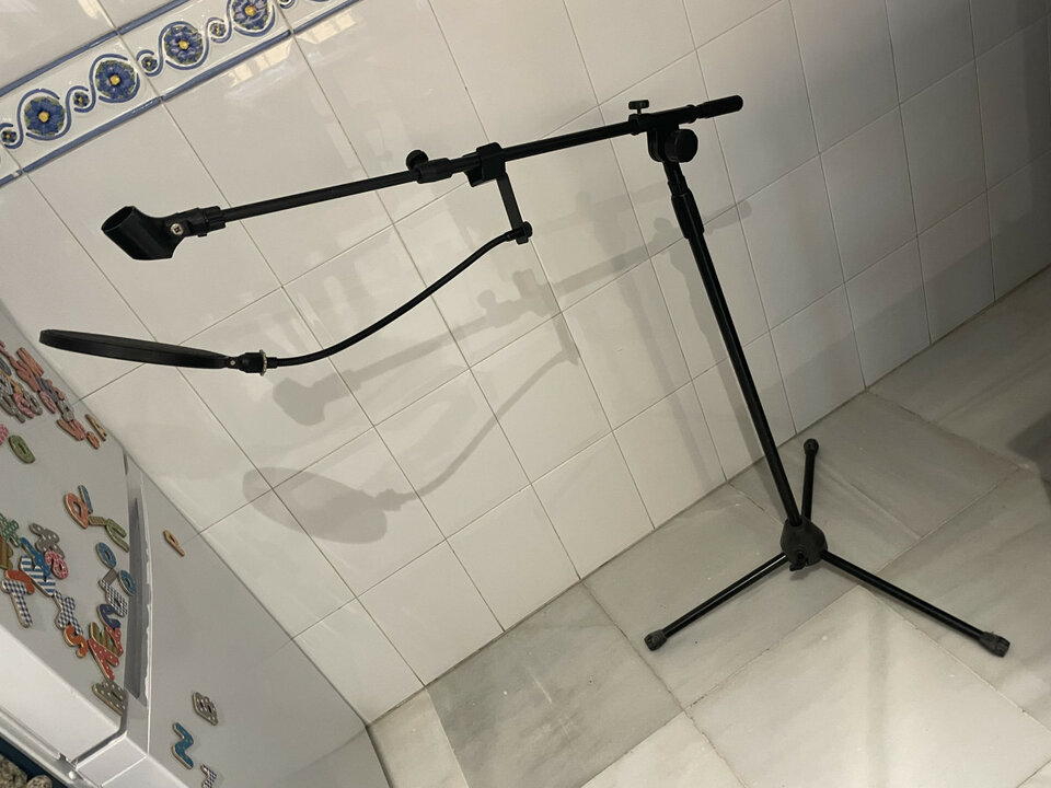 Soporte para micrófono y antipop