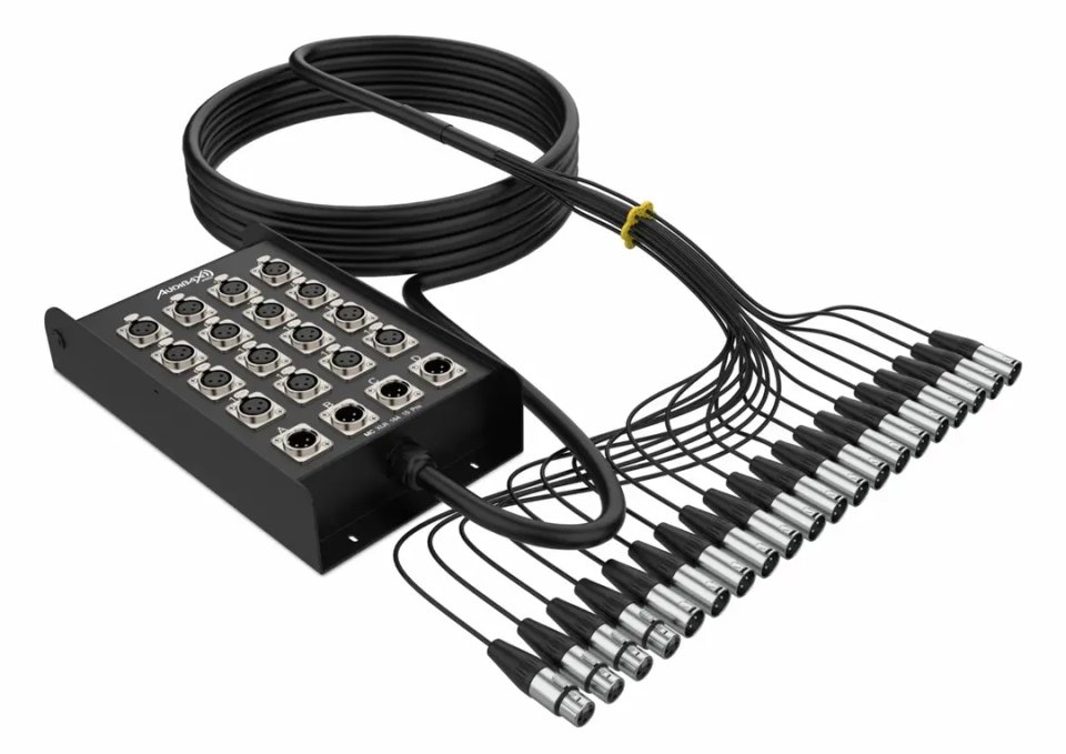Audibax Pro MC XLR 16415 Pro 15M manguera Cajetín Escenario multicore NUEVO