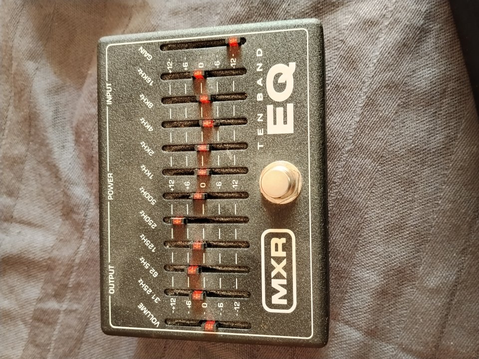 MXR 10 band EQ - Vintage - Negro - Con Alimentador
