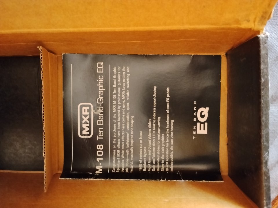 MXR 10 band EQ - Vintage - Negro - Con Alimentador