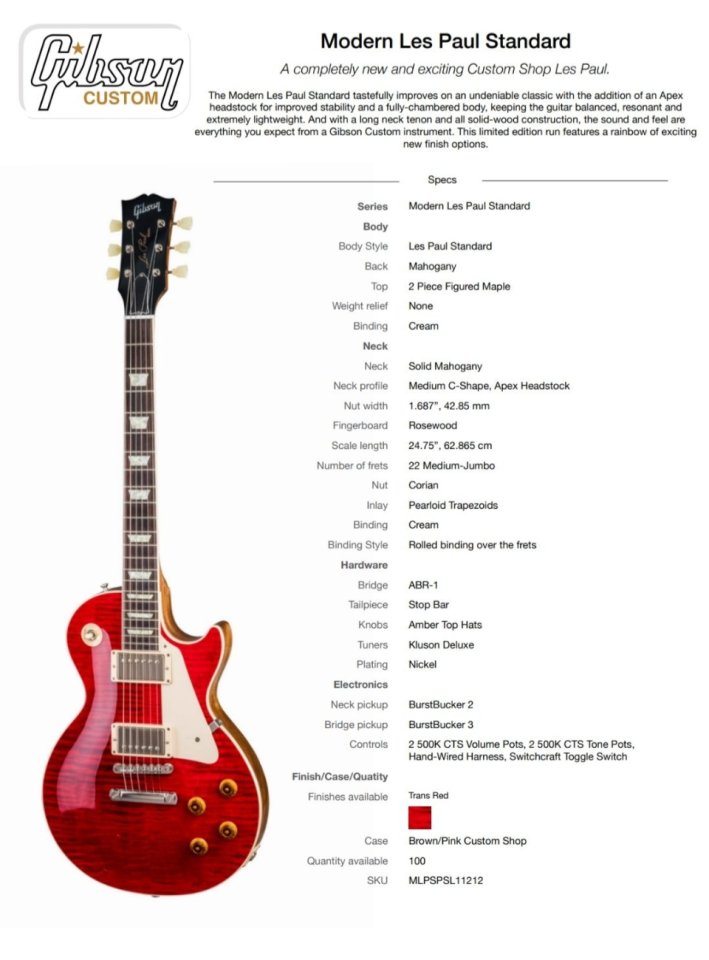 Gibson CS Modern Límited Edition 2017 de segunda mano · Foto 10 de 10 · Gipuzkoa · 3500 €