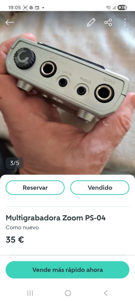 Multigrabadora ZOOM PS-04