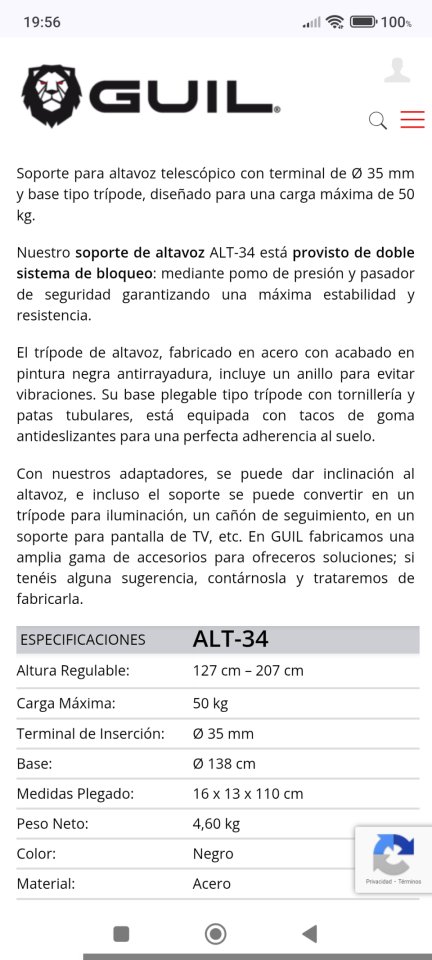 4 pies de Altavoz nuevos a estrenar