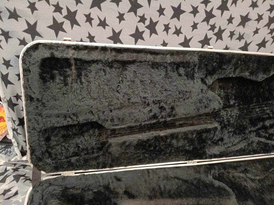 Fender USA Stratocaster / Telecaster Molded Guitar Case Late 1970s Early 1980's Black USA.