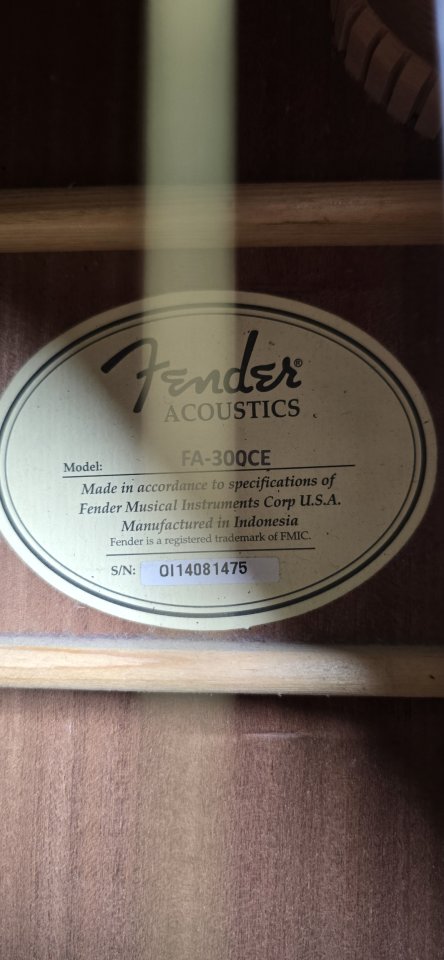 Fender FG300 ce de segunda mano · Foto 4 de 10 · Madrid · 180 €