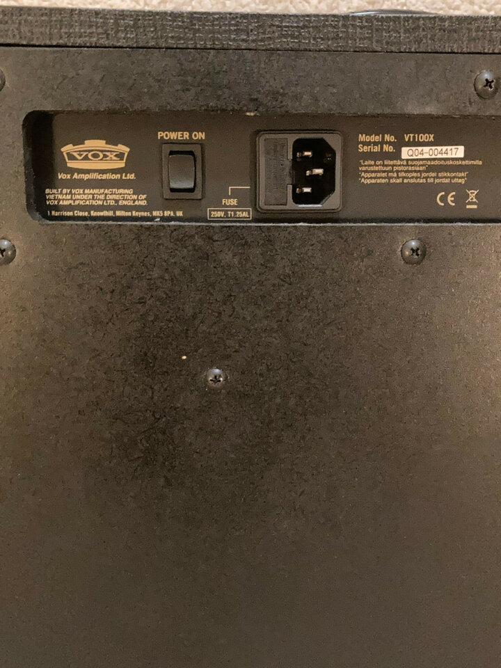 Amplificador Vox VT100X *IMPECABLE*