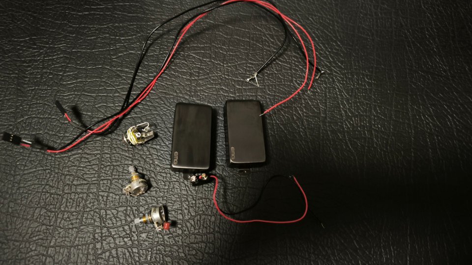 emg 81  brushed black chrome