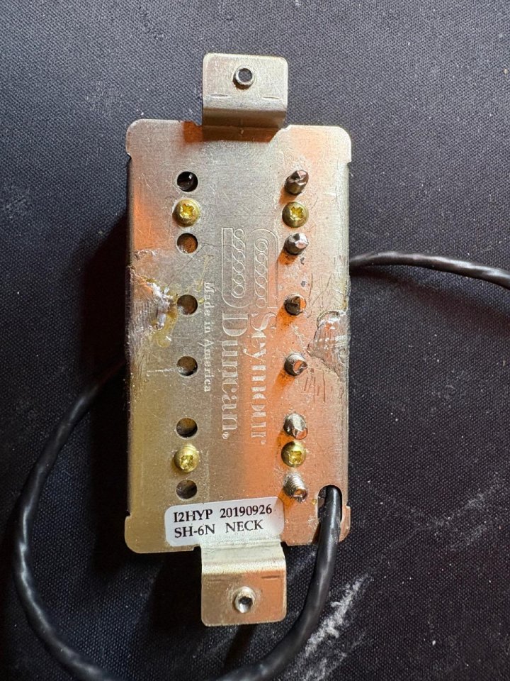 pastilla mastil seymour duncan SH-6N blanca (cambio zebra)