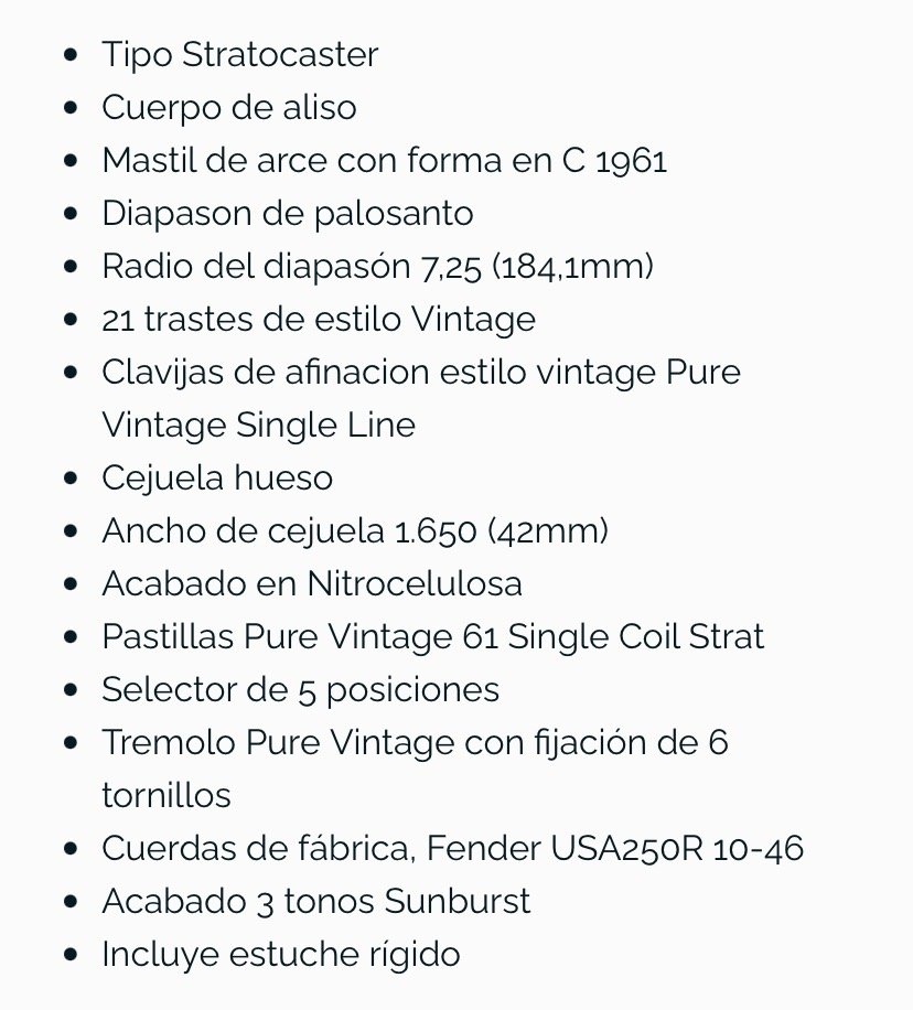 Fender Stratocaster 61 AVII de segunda mano · Foto 5 de 5 · Barcelona · 1750 €