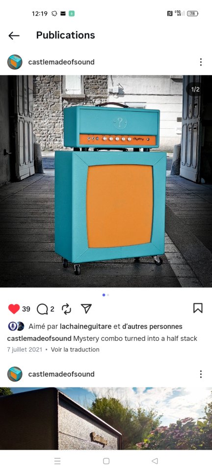 Ampli Mystery de Castle Made of Sound  (point to point british style)