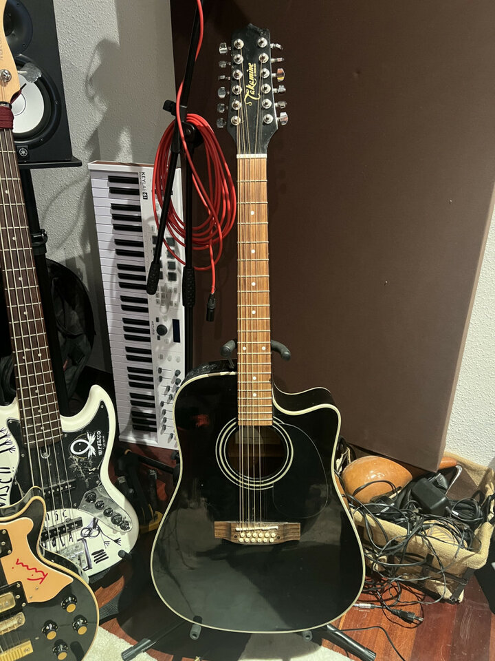 Takamine EGC531SSC-12 Black Dreadnought 12 String GUITARRA ACUSTICA