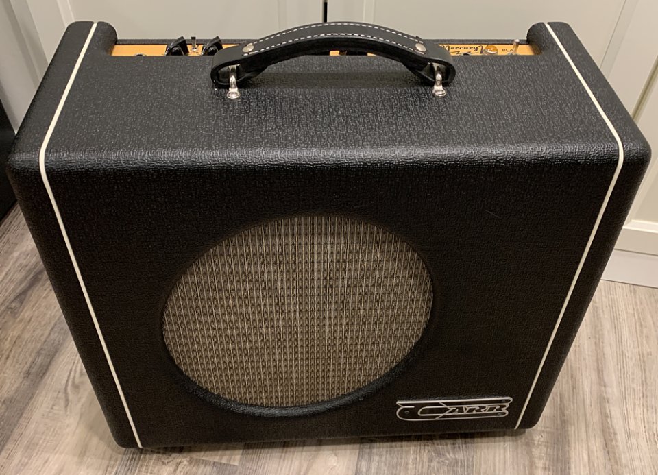RESERVADO Carr Mercury V 1x12 Combo Black 16 vatios y atenuador de 4 a 0 vatios
