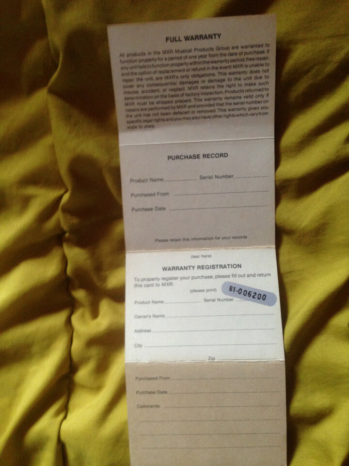 MXR M161 Phaser vintage