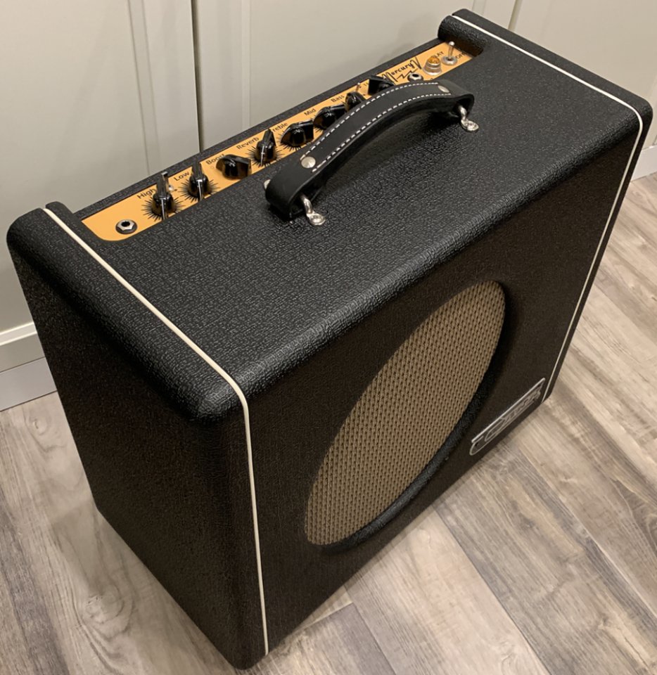 RESERVADO Carr Mercury V 1x12 Combo Black 16 vatios y atenuador de 4 a 0 vatios