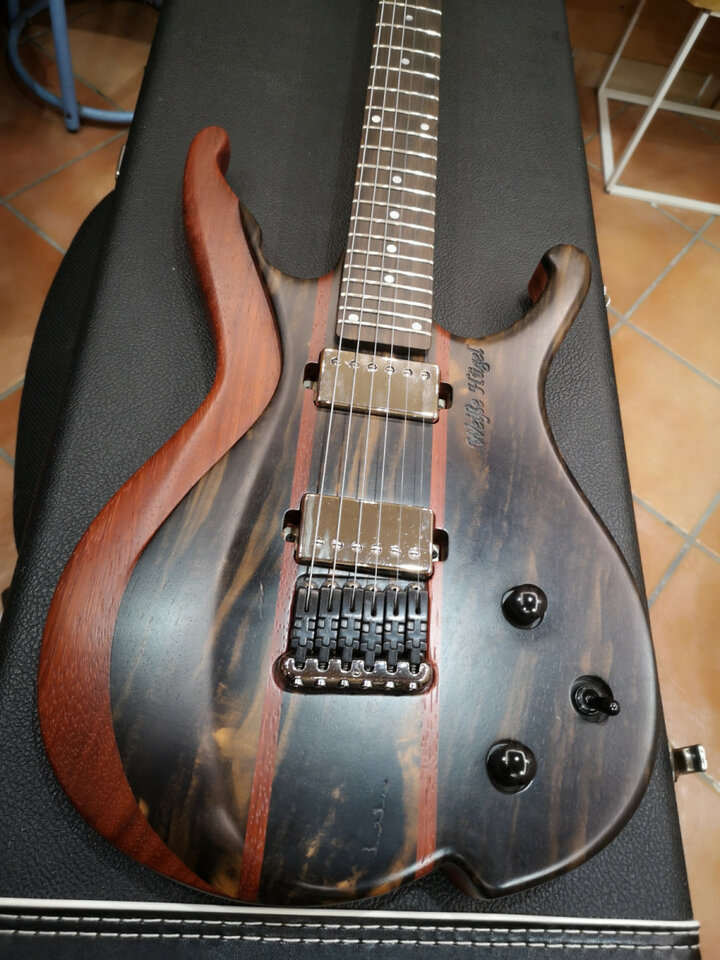 CUERPO guitarra WEISSE HÜGEL KORALLE + extras .