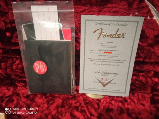 Fender Custom Shop 56 Strat NOS Birdeye Fiesta Red