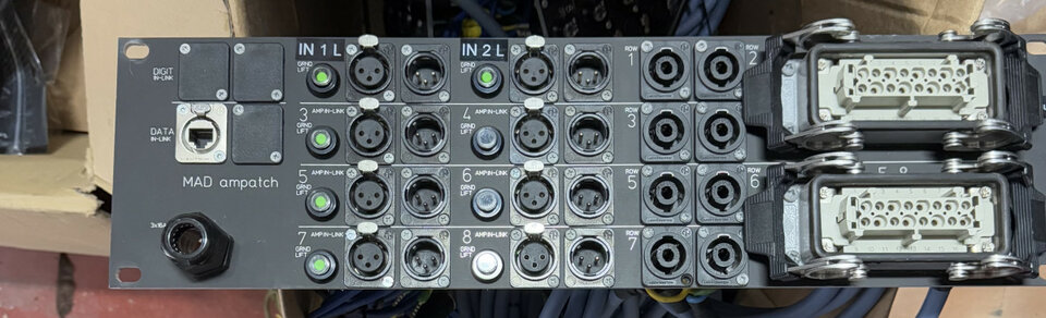 Panel de conexión 19” para sistema PA