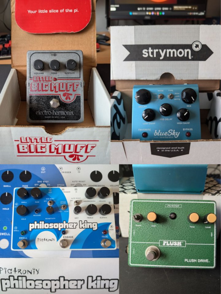 LOTE DE PEDALES: Strymon, Pigtronix, EHX y Fuchs