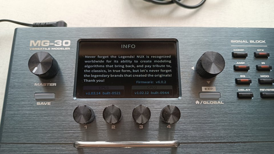 NUX MG-30, pedalera multiefectos de segunda mano · Foto 8 de 9 · Salamanca · 190 €