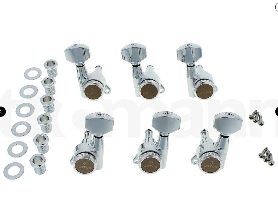 Gotoh SG381-07 Magnum Lock 3L3R Locking Tuners Clavijas