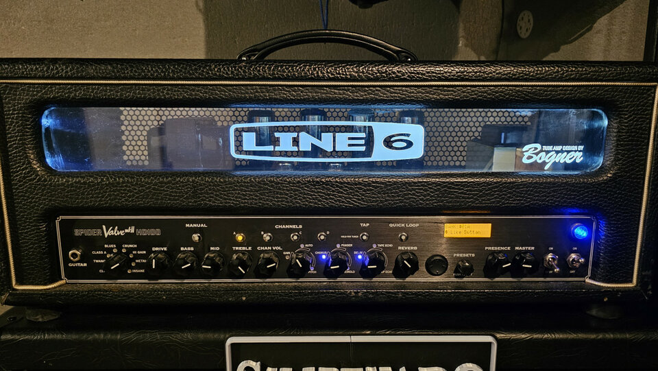 Cabezal de guitarra Line 6 Spider Valve HD100 MKII+FBV Shortboard MKII