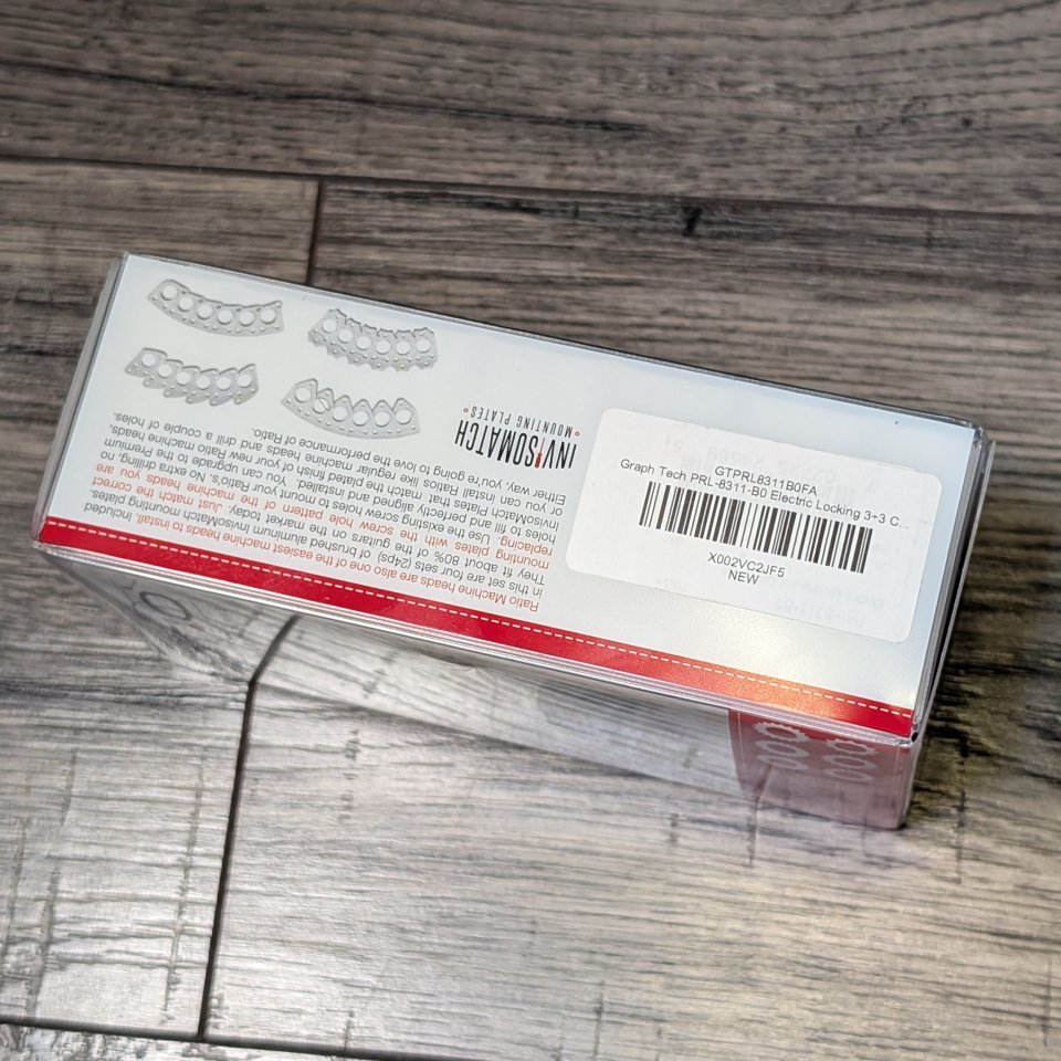 GraphTech Ratio 3x3 Locking Tuners Black PRL-8311-B0
