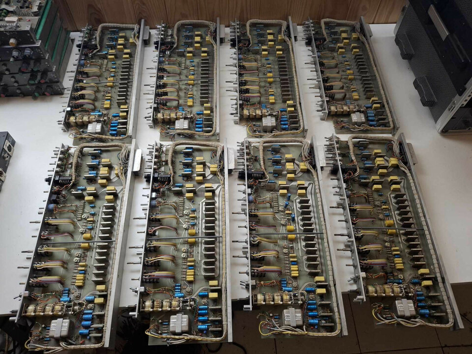 channel strips  de consola Polygram años 70s