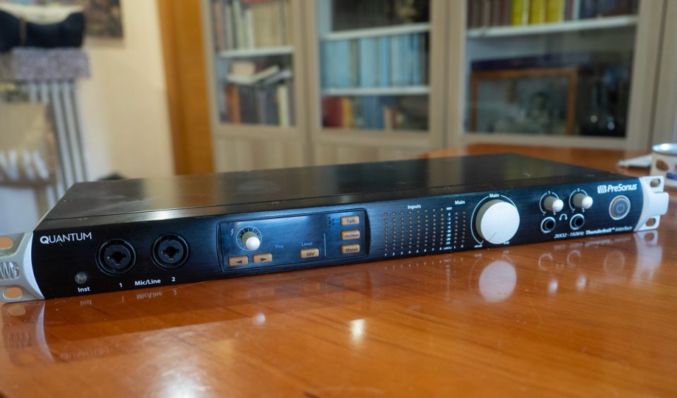 Presonus Quantum 26x32 Thunderbolt 2, tarjeta thunderbolt PCIe y cables de segunda mano · Foto 1 de 5 · Madrid · 430 €