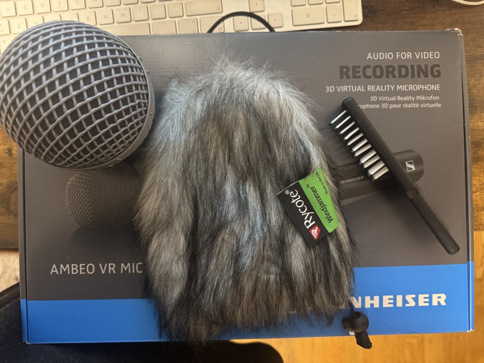 Ambeo Mic Sennheiser + Antivientos Rycota Baby Ball + Windjammer