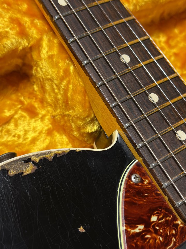 Fender Telecaster Custom Shop 60s Heavy Relic HS Black over Sunburst