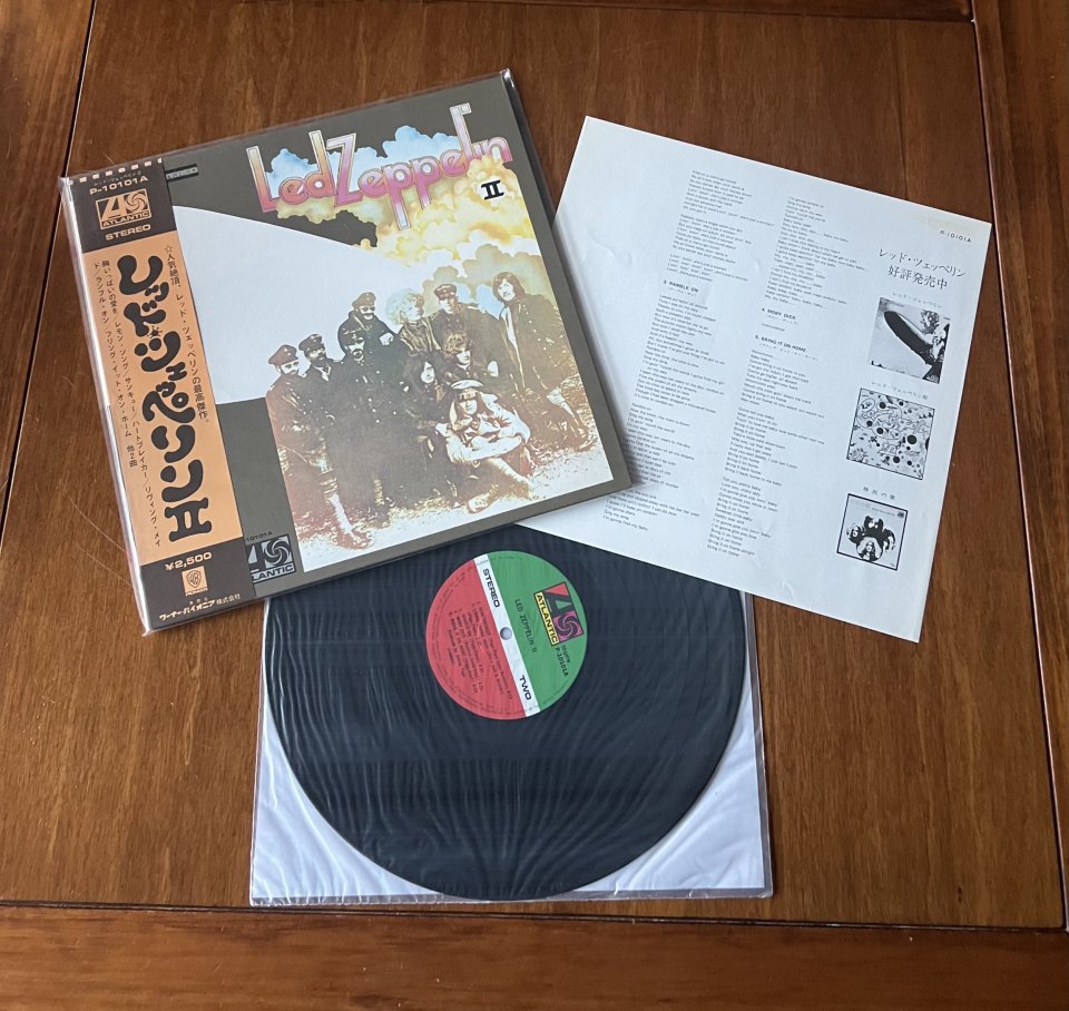 Led Zeppelin Japan lp OBI + poster
