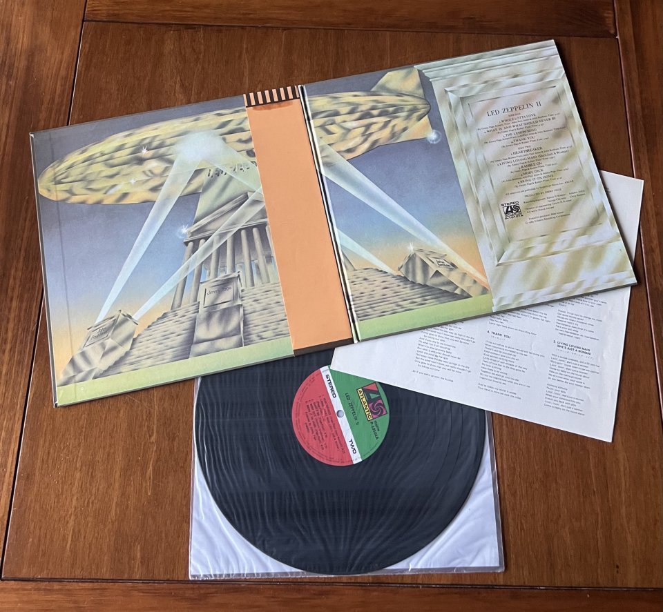 Led Zeppelin Japan lp OBI + poster