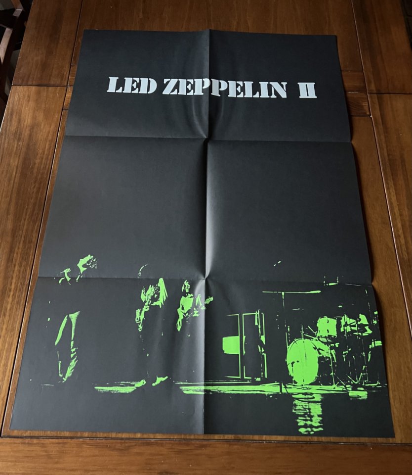Led Zeppelin Japan lp OBI + poster