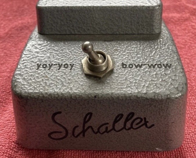 Vintage Schaller Yoy Yoy Bow Wow por bigsby B12 plateado original o similar.