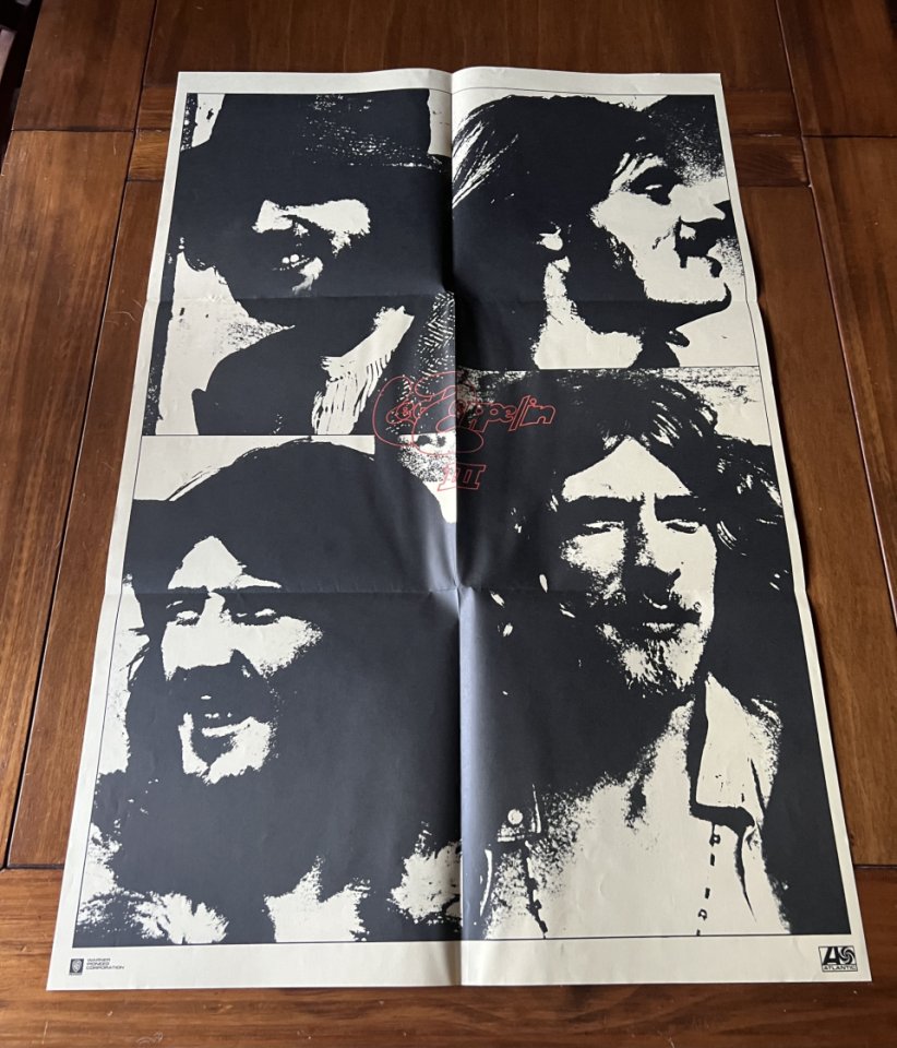 Led Zeppelin III Japan lp OBI + póster