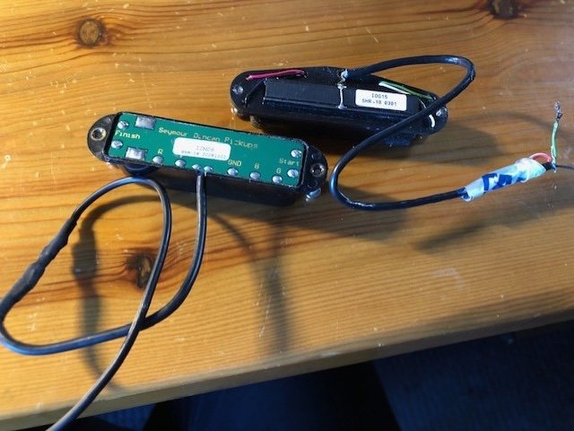 Pastillas Seymour Duncan SHR 1. B y N