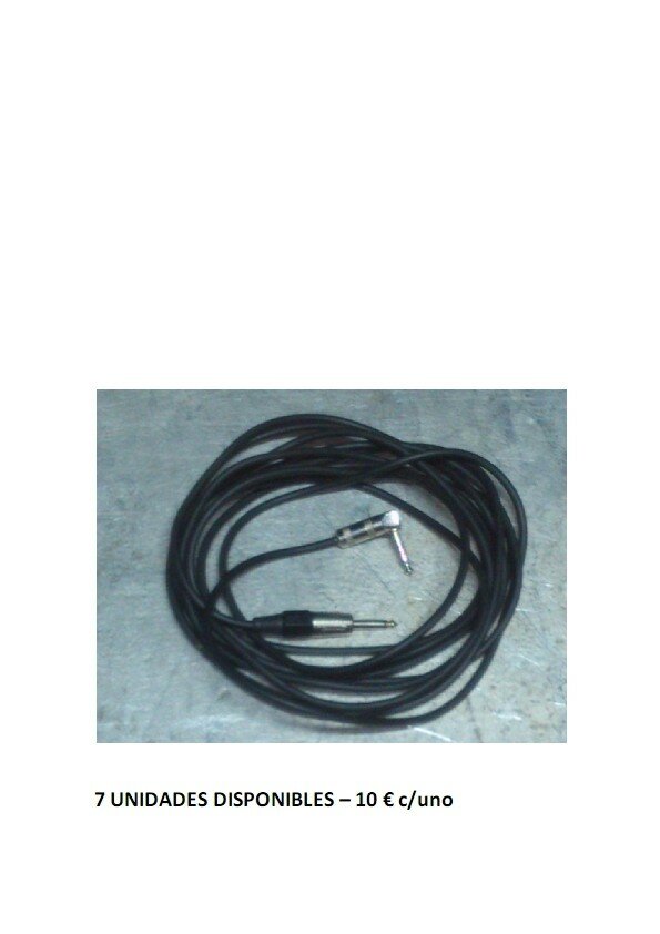 Cables para guitarra-pantallas-micros y mangueras de luz y sonido