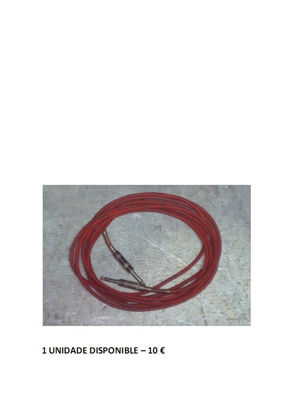 Cables para guitarra-pantallas-micros y mangueras de luz y sonido